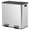 Dual Silvery, variant on 21 Gallon Dual Compartment Trash Can with Lid, 80L Stainless Steel Recycling Bin with Soft Close Lid & Step Pedal, Large Garbage Can for Kitchen, Home, Silvery