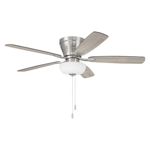 Craftmade Lighting - Wheeler - 5 Blade Flush Mount Ceiling Fan with Light