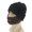 Black, variant on AOOOWER Novelty Handmade Beard Beanie Men Women Knit Wind Caps Funny Beard Beanie