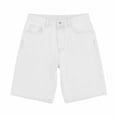 thumbnail image 4 of Hurxie Men's Jorts Baggy Jean Shorts Mid Waist Vintage Summer Denim Shorts White,L, 4 of 6