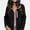 Black, variant on ITSAME Womens Zip Up Jacket Thermal Fleece Lined Stand Collar Fall Winter Warm Thick Outerwear with Pockets Khaki Size L
