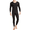Black, variant on Men Mulberry Silk Long Johns Thermal Underwear V Neck Lightweight Long Johns Base Layer Set