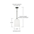 thumbnail image 3 of Capital Lighting 348811BN Lawson 9" Wide Mini Pendant - Nickel, 3 of 7