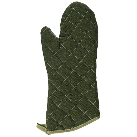 Winco Flame Resistant Oven Mitt, 15-Inch, Sage Green