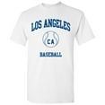 thumbnail image 4 of Los Angeles Classic Baseball Arch Basic Cotton T-Shirt - Medium - White, 4 of 6