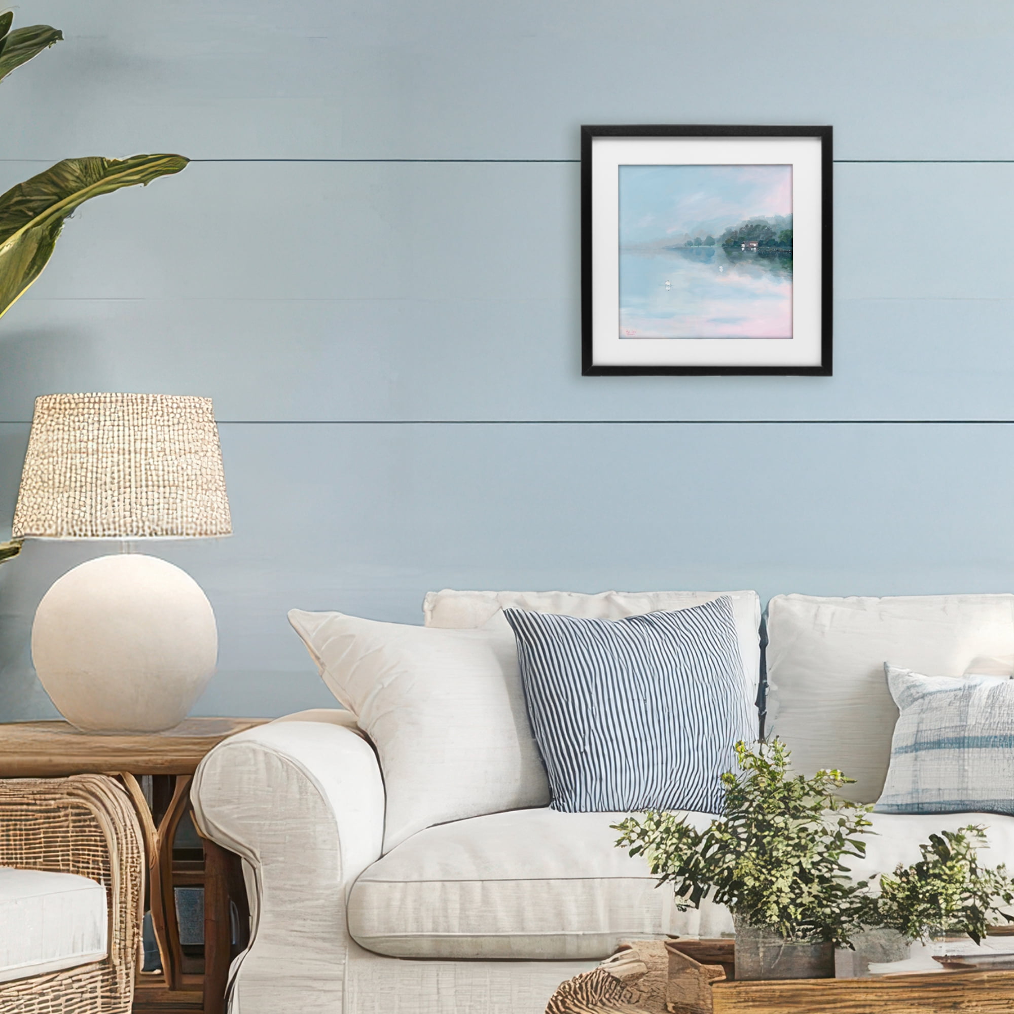 Stupell Industries Morning at Lake Windermere Black Framed Print Under Glass, design by Meredith Howse