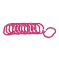 thumbnail image 5 of Clear Pink Plastic Shower Curtain Rings - Set of 12, 5 of 5