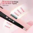 thumbnail image 6 of MCURO 1 inch Hair Straightener, Flat Iron for Hair Infused with Keratin, Dual Voltage Flat Iron, Hair Styling Tools, Pink, 6 of 9