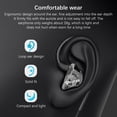 thumbnail image 3 of TAKSTAR Auricular con cable, auricular estéreo móvil 3,5 mm Universal 2,5 m/8,2 pies 20hz-20khz 3,5 mm universal sonido estéreo en oído Iem 20hz-20khz sonido móvil Iem, 3 of 8