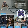 thumbnail image 5 of Weighted Vest, 6lb/8lb/12lb/16lb/20lb/25lb/30lb Weight Vest with Reflective Stripe for Workout, Strength Training, Running, Fitness, Muscle Building, Weight Loss, Weightlifting, 5 of 15
