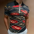 thumbnail image 2 of Oulette, Gambling,dice,casino Men Zipper T-shirt Summer Casual Short Sleeve T-shirt Top, 2 of 7