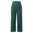 thumbnail image 5 of JIAYUE Women's Pants Ankle-Length High Waist Wide Leg Trousers Stretch Comfortable Elastic Waist Flowy Business Palazzo Trendy Bottoms For Women, 5 of 5