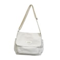 thumbnail image 2 of Bolso bandolera jinwen Bolso de hombro informal Bolsa resistente al agua Axila Blanco, 2 of 7