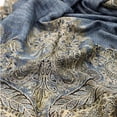thumbnail image 4 of Luxurious Double Layered Jacquard Big Paisley Pashmina Shawl Wrap Scarf, 4 of 7