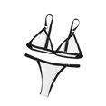 thumbnail image 4 of Susanny Thong Bikini Swimsuit for Women Black Brazilian String Bikinis Bathing Suit Triangle Top Bathing Suits Swimsuits Black XL, 4 of 4