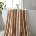 thumbnail image 4 of Unique Bargains Ultra Plush Soft Highly Absorbent Coral Fleece Bath Towel Brown 71" x 35", 4 of 7