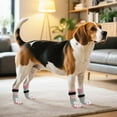 thumbnail image 6 of PUPTECK Anti Slip Dog Socks 2 Pairs with Double Grippers for Hardwood Floors, Shoes for Hot/Cold Pavement, Boots & Paws Protectors to Prevent Licking, Traction Booties for Senior Small Large Dogs, 6 of 10