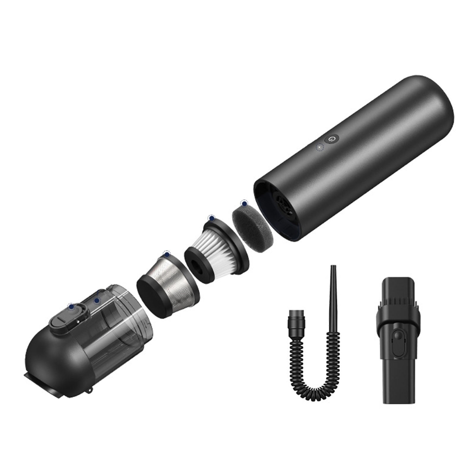 Zeiwohndc Rechargeable Air Duster Handheld Vacuum Cleaner Cordless for Car Home PC
