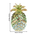 thumbnail image 7 of Wiywef Bejeweled Pineapple Trinket Box Alloy Pineapple Organizer Jeweled Enamel Jewelry Box Mini Ring Earrings Storage Hand Painted Trinket Box Home Decor, 7 of 7