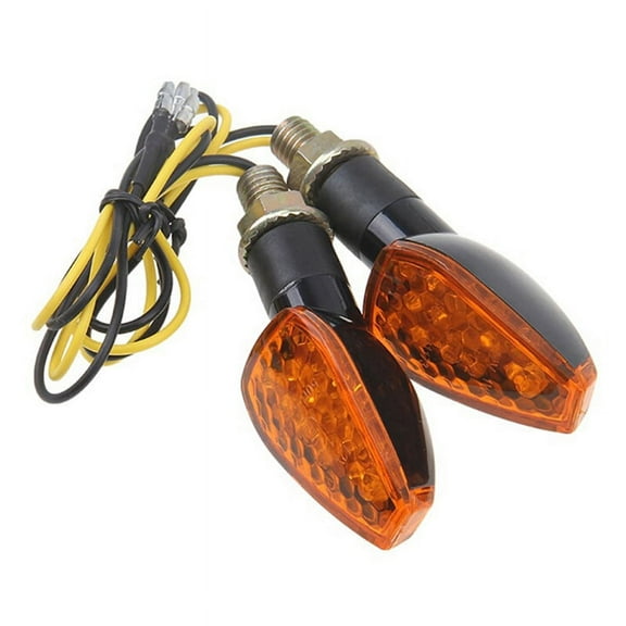 Motorcycle LED Turn Signals Lights Amber For Yamaha YZF600R R6 R1 V Star 950 650