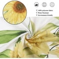 thumbnail image 3 of Sunflower Shower Curtain, Yellow Flower Green Leaves Rustic Botanical Floral Bathroom Curtains for Bathtub Decor Machine Washable Waterproof Fabric with 12 Hooks, 3 of 6