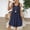 Navy, variant on FRSASU Summer Dresses for Women Sleeveless Casual Floral Loose Tank Beach Sundress with Pockets Navy