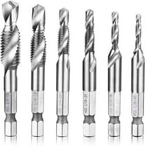 Hymnorq HSS Hex Shank 2-in-1 Combination Drill and Tap Bit Set of 6pcs