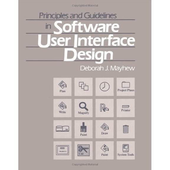 Pre-Owned Principles and Guidelines in Software User Interface Design (Paperback)