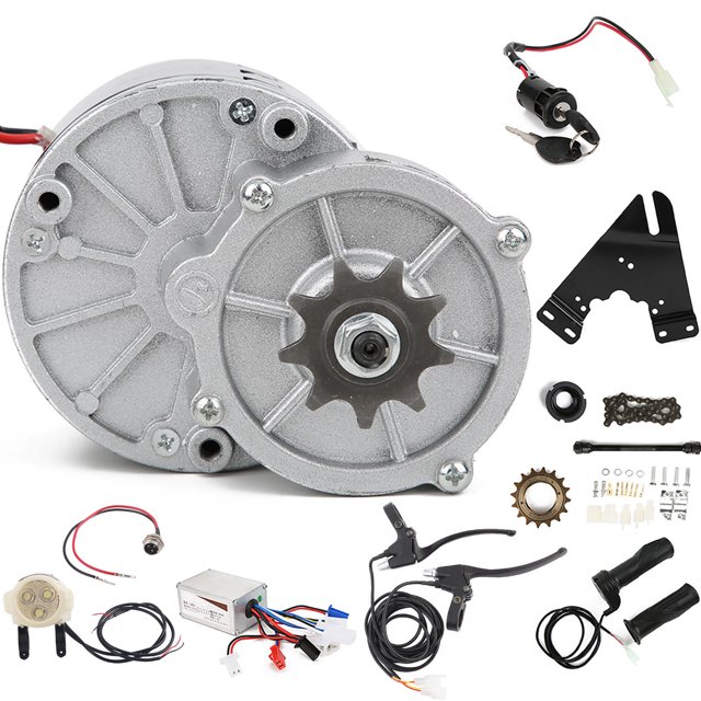 Juego de 14 Uds accesorios de conversión oso de fresa bicicleta eléctrica 24V 250W