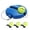 A003- Blue (3 Balls), variant on 8 Inch Tennis Ball Trainer with Tether Rope and Adjustable Dial,Solo Tennis Trainer for Outdoor Tennis Practice,Father's Day Gift for Athlete,1 Pack