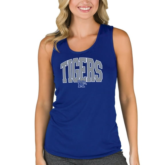 Women's College Concepts Royal Memphis Tigers Marathon Racerback Tank Top
