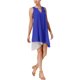 thumbnail image 1 of Vestido Recto Asimétrico bar III para Mujer Azul Extra Pequeño, 1 of 1
