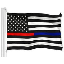 G128 Thin Blue & Red Line Police Flag Respect and Honor Banner 3x5ft Foot Flags 150D polyester