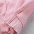 thumbnail image 6 of YEAHDOR Kids Little Girls Ballet Knit Wrap Sweater Long Sleeve Warm-up Cardigan Pink 9-10, 6 of 7