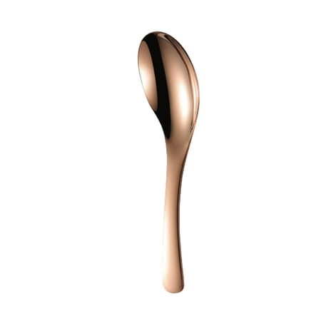 

Farfi Mirror Table Spoon Plating Process Smooth Thicken Easy to Clean Anti-rust Dining Integrated Stainless Steel Chinese Style Spoon Home Supply (Rose Gold)