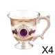 thumbnail image 1 of grabada Copas de champán, de metal Decoración de fiesta para beber, en relieve hecha a mano vintage,Copa en relieve, 1 of 8