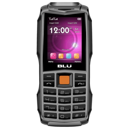 BLU Tank 2.4 F030 32MB Unlocked GSM Dual-SIM Phone w/ Dual 1W Super Flashlight -