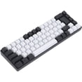 thumbnail image 1 of HUGFEGWE Membrane Gaming Keyboard with 68 Keys Contrast Color Mechanical Feel for Entertainment and Working with USB Connection System (Black and White) CA919-165613, 1 of 9