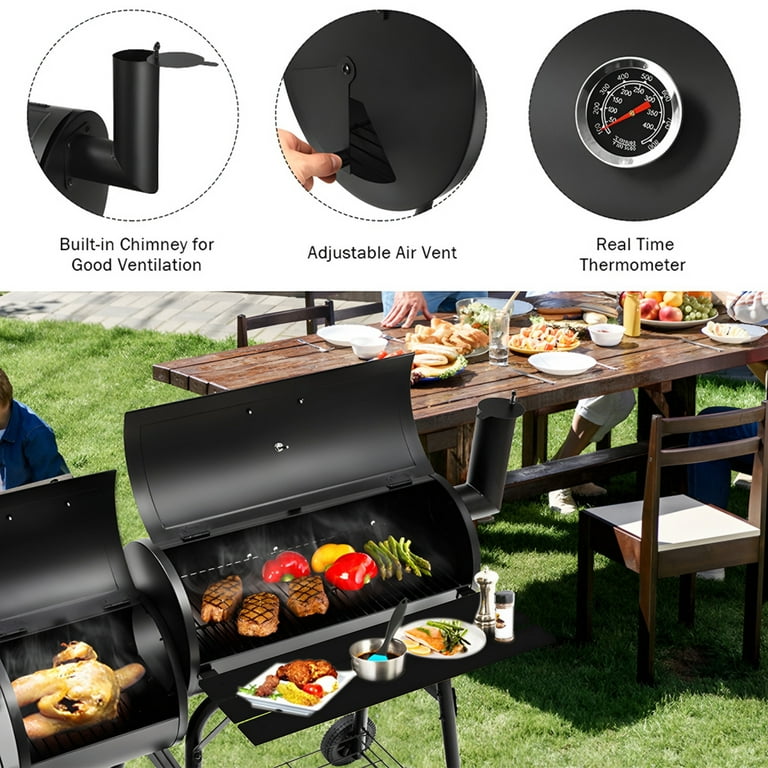 AKIUDEX Portable BBQ Charcoal Grill & Barbecue Tailgate with
