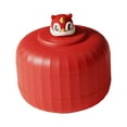 thumbnail image 4 of Organizador de almacenamiento de alimentos, decoración china de Año Nuevo, plato de frutas multiusos Rojo Pequeño 2 capas, 4 of 9