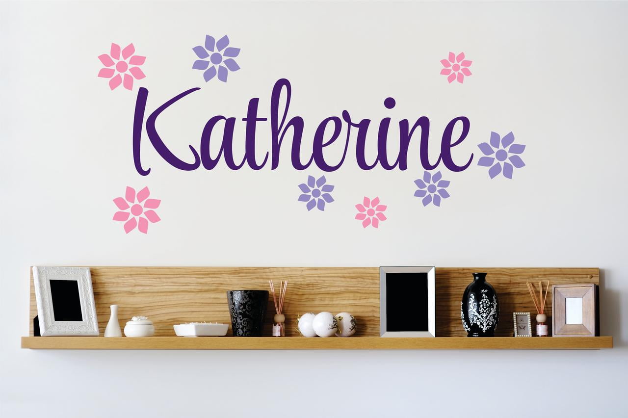 personalized name vinyl decal sticker custom initial wall