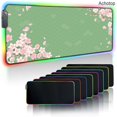 thumbnail image 3 of Sakura-alfombrilla grande para ratón, color rosa, RGB, retroiluminada, alfombrilla de ratón para gamers, accesorios para juegos, almohadillas para teclado, alfombrilla de escritorio de velocidad XXL 9, 3 of 5