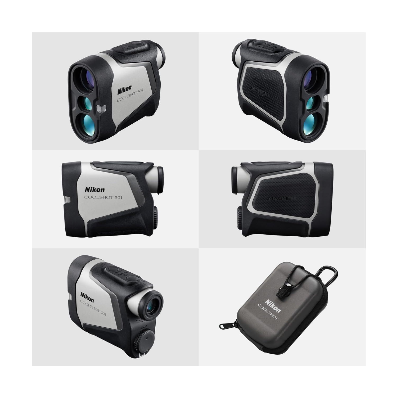 Pre-Owned Nikon COOLSHOT 50i 6x Golf Rangefinder with OLED Display, Mount and Dual Locked On Quake Technology