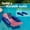 Blue, variant on XtremepowerUS Sunchaser Floating Pool Lounger Chair for Adults, Chaise Pool Float with Headrest, Footrest & Cup Holders, UV-Resistant, Red
