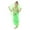Green, variant on Kids Girls Belly Dance Top Pants Set Clothing Outfit with Waist Chain Baby Summer Clothes Indian Performance Tutu Onesie