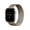 Natural Titanium Case with Natural Milanese Loop, variant on Apple Watch Series 12 GPS + Cellular 42mm Radiant Gold Titanium Case with Burgundy Sport Band - M/L