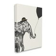 thumbnail image 3 of Stupell Industries Elephant with Derby Hat Holding Black Balloon, 16 x 20,Design by Heather McLaughlin, 3 of 5