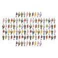 thumbnail image 3 of Minifiguras 100x1:30 Yotijar Surtido de personas en miniatura Multicolor, 3 of 10