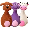 thumbnail image 1 of Perro cachorro – Juego de 3 piezas interactivo sonido suave látex masticable de goma, 1 of 5