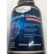 Premium Magnesium Citrate Capsules – Powerful 500mg Magnesium Oxide & Citrate Supplement – Helps Support Healthy Bones, Muscles, Teeth, Energy & Relaxation – 120 Vegetable Capsules